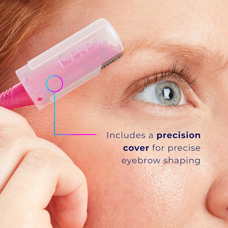 Silk Touch-Up Dermaplaning Razor for Women  Facial Hair Remover & Exfoliating Tool with Precision Safety Covers